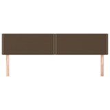 Vidaxl hoofdborden 2 st 90x5x78 88 cm stof donkerbruin