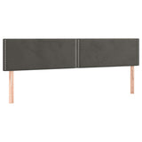 Vidaxl hoofdborden 2 st 90x5x78 88 cm fluweel donkergrijs