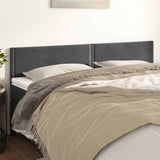 Vidaxl hoofdborden 2 st 90x5x78 88 cm fluweel donkergrijs