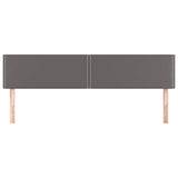 Vidaxl hoofdborden 2 st 100x5x78 88 cm kunstleer grijs