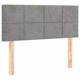 Vidaxl hoofdbord 80x5x78 88 cm fluweel lichtgrijs