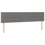 Vidaxl hoofdborden 2 st 80x5x78 88 cm stof donkergrijs