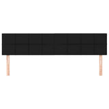 Vidaxl hoofdborden 2 st 80x5x78 88 cm stof zwart