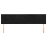 Vidaxl hoofdborden 2 st 100x5x78 88 cm fluweel zwart