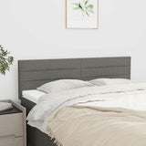 Vidaxl hoofdborden 2 st 72x5x78 88 cm stof donkergrijs