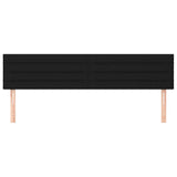 Vidaxl hoofdborden 2 st 80x5x78 88 cm stof zwart