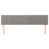Vidaxl hoofdborden 2 st 90x5x78 88 cm fluweel lichtgrijs