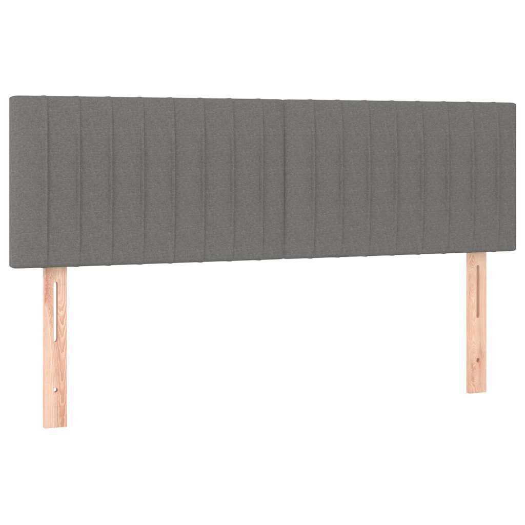 Vidaxl hoofdborden 2 st 72x5x78 88 cm stof donkergrijs