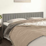 Vidaxl hoofdborden 2 st 80x5x78 88 cm fluweel lichtgrijs