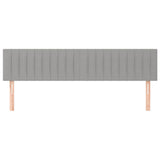 Vidaxl hoofdborden 2 st 100 x 5 x 78 88 cm stof lichtgrijs