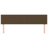 Vidaxl hoofdborden 2 st 100x5x78 88 cm stof donkerbruin