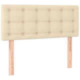 Vidaxl hoofdbord 90x5x78 88 cm stof crèmekleurig