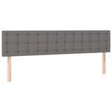 Vidaxl hoofdborden 2 st 80x5x78 88 cm stof donkergrijs