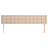 Vidaxl hoofdborden 2 st 80x5x78 88 cm kunstleer cappuccinokleurig