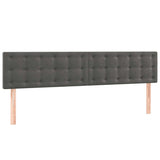 Vidaxl hoofdborden 2 st 80x5x78 88 cm fluweel donkergrijs