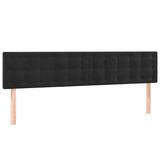 Vidaxl hoofdborden 2 st 80x5x78 88 cm fluweel zwart