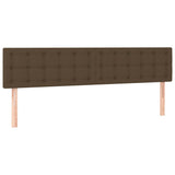 Vidaxl hoofdborden 2 st 90x5x78 88 cm stof donkerbruin