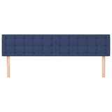 Vidaxl hoofdborden 2 st 90x5x78 88 cm stof blauw