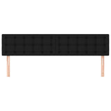 Vidaxl hoofdborden 2 st 100x5x78 88 cm stof zwart