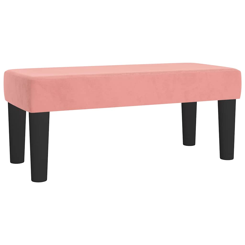 Vidaxl bankje 70x30x30 cm fluweel roze