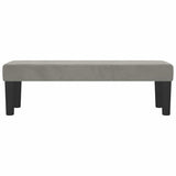 Vidaxl bankje 100x30x30 cm fluweel lichtgrijs