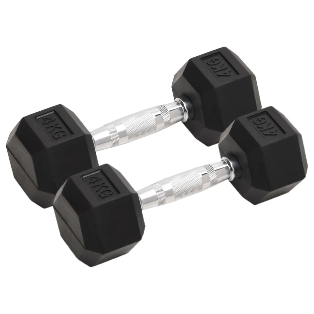 VidaXL håndvægte 2 stk 8 kg total støbejern
