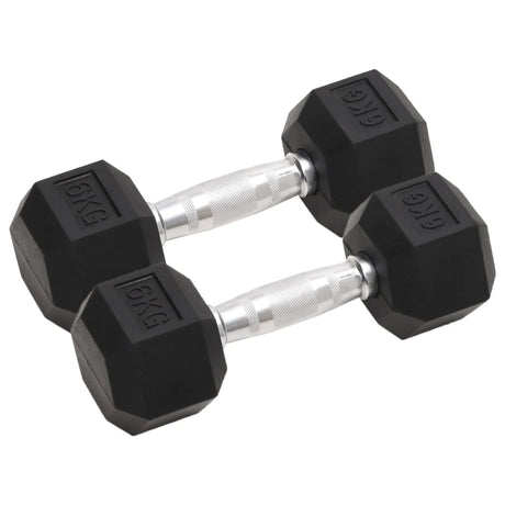 VidaXL håndvægte 2 stk 12 kg total støbejern