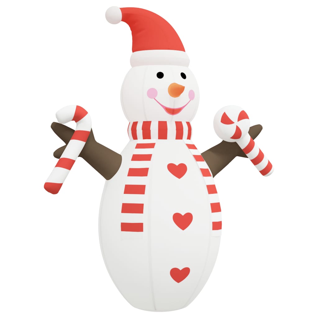 Vidaxl Snowman oppustelig med LED'er 630 cm