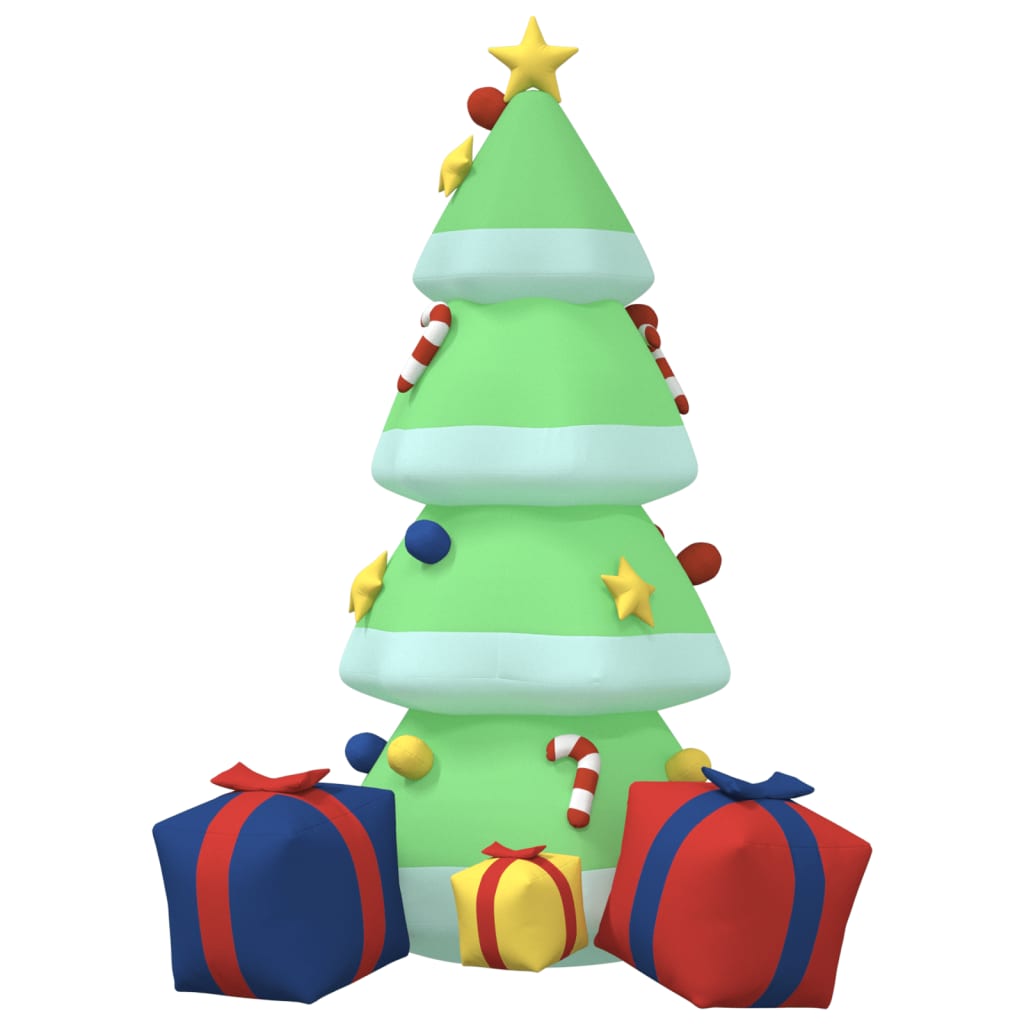 Vidaxl juletræ med LED'er oppustelig 240 cm