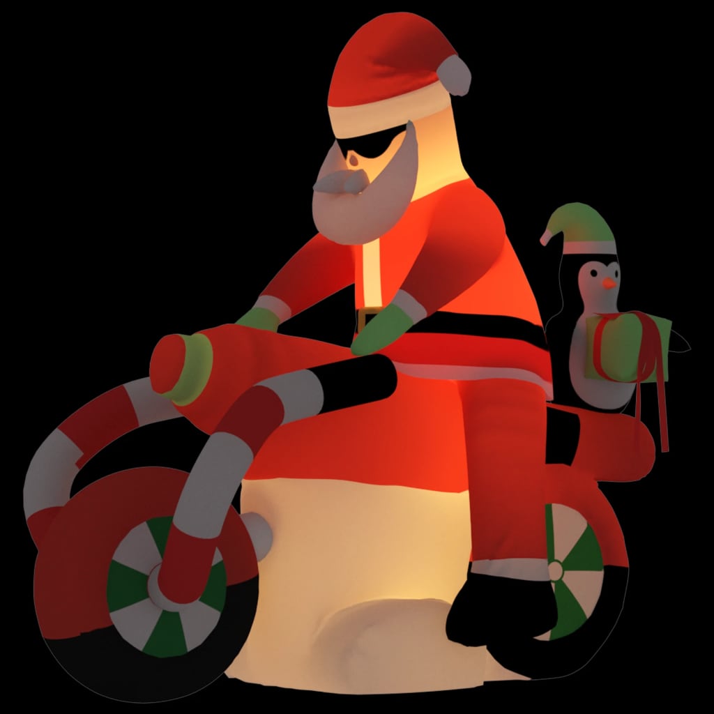 Vidaxl Santa oppustelig LED 156 cm