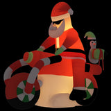 Vidaxl Santa oppustelig LED 156 cm