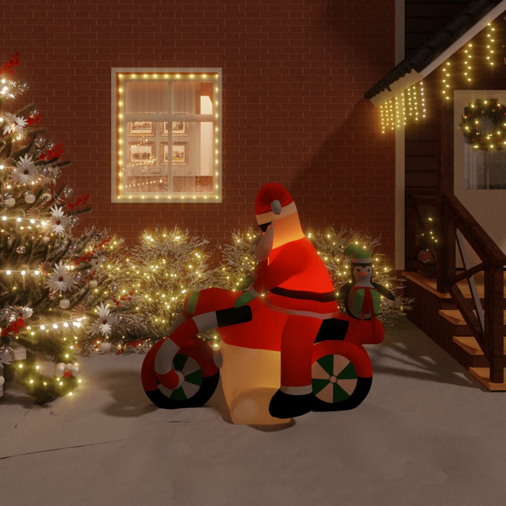 Vidaxl Santa oppustelig LED 156 cm