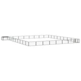 Vidaxl Dog Kennel 36 Paneler 100x50 cm pulver -belagt stål sort
