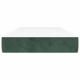 Vidaxl pocketveringmatras medium 80x200x20 cm fluweel donkergroen