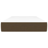 Vidaxl pocketveringmatras medium 100x200x20 cm stof donkerbruin