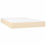 Vidaxl pocketveringmatras medium 120x200x20 cm stof crèmekleurig