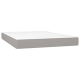 Vidaxl pocketveringmatras medium 140x190x20 cm stof lichtgrijs