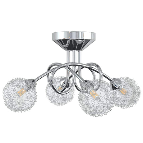 Vidaxl loftlampe med mesh -ledninger til 4 x G9 LED