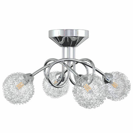 Vidaxl loftlampe med mesh -ledninger til 4 x G9 LED