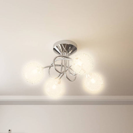 Vidaxl loftlampe med mesh -ledninger til 4 x G9 LED