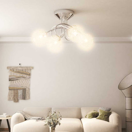Vidaxl loftlampe med mesh -ledninger til 4 x G9 LED