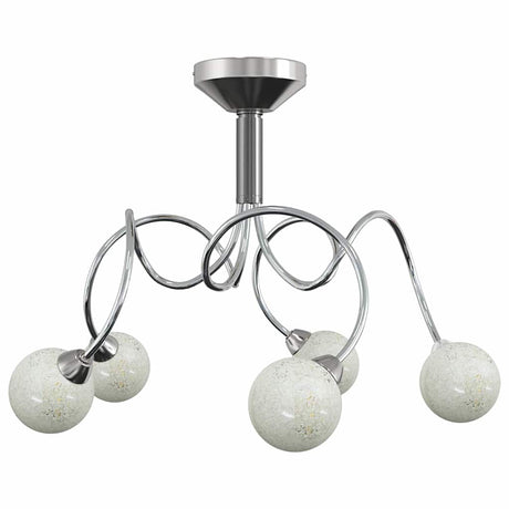 Vidaxl loftlampe med glasboller omkring 5xg9