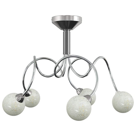 Vidaxl loftlampe med glasboller omkring 5xg9