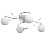 Vidaxl loftlampe med glasboller omkring 4xg9