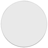 Vidaxl Wall Mirror Round Ø60 cm sølvfarvet