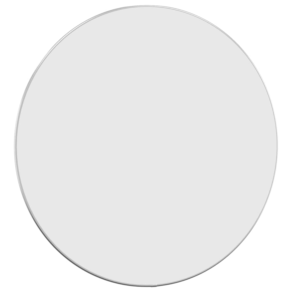 Vidaxl Wall Mirror Round Ø60 cm sølvfarvet