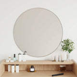 Vidaxl Wall Mirror Round Ø60 cm sølvfarvet