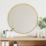 Vidaxl Wall Mirror Round Ø40 cm guldfarvet