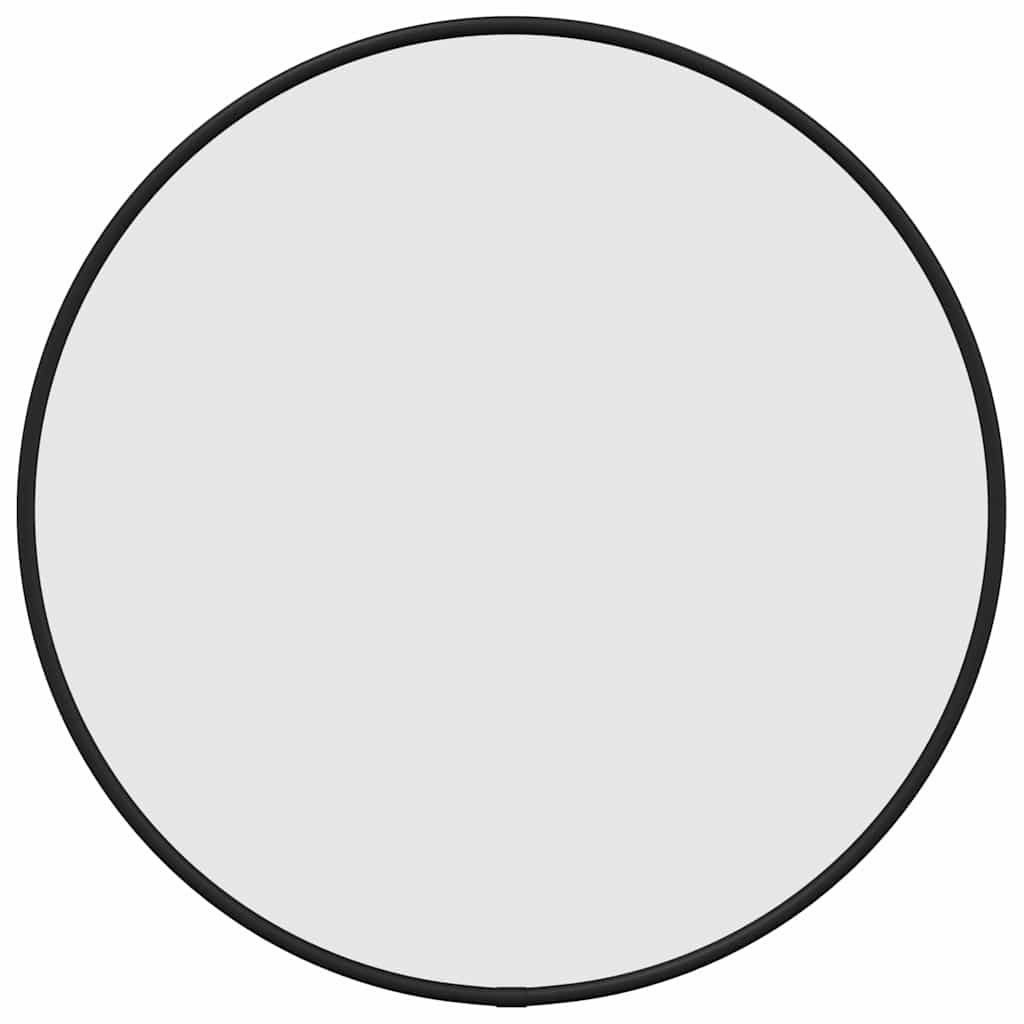 Vidaxl Wall Mirror Round Ø40 cm sort sort