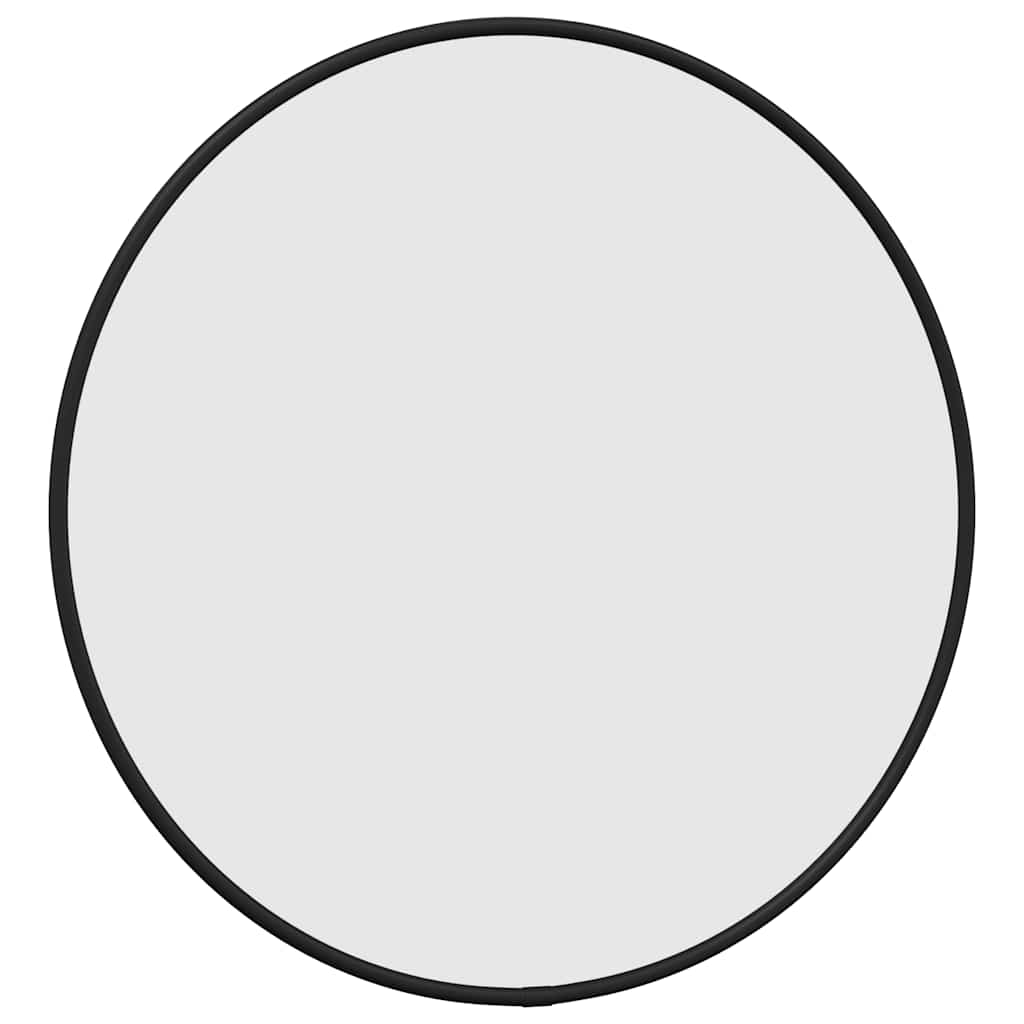 Vidaxl Wall Mirror Round Ø40 cm sort sort